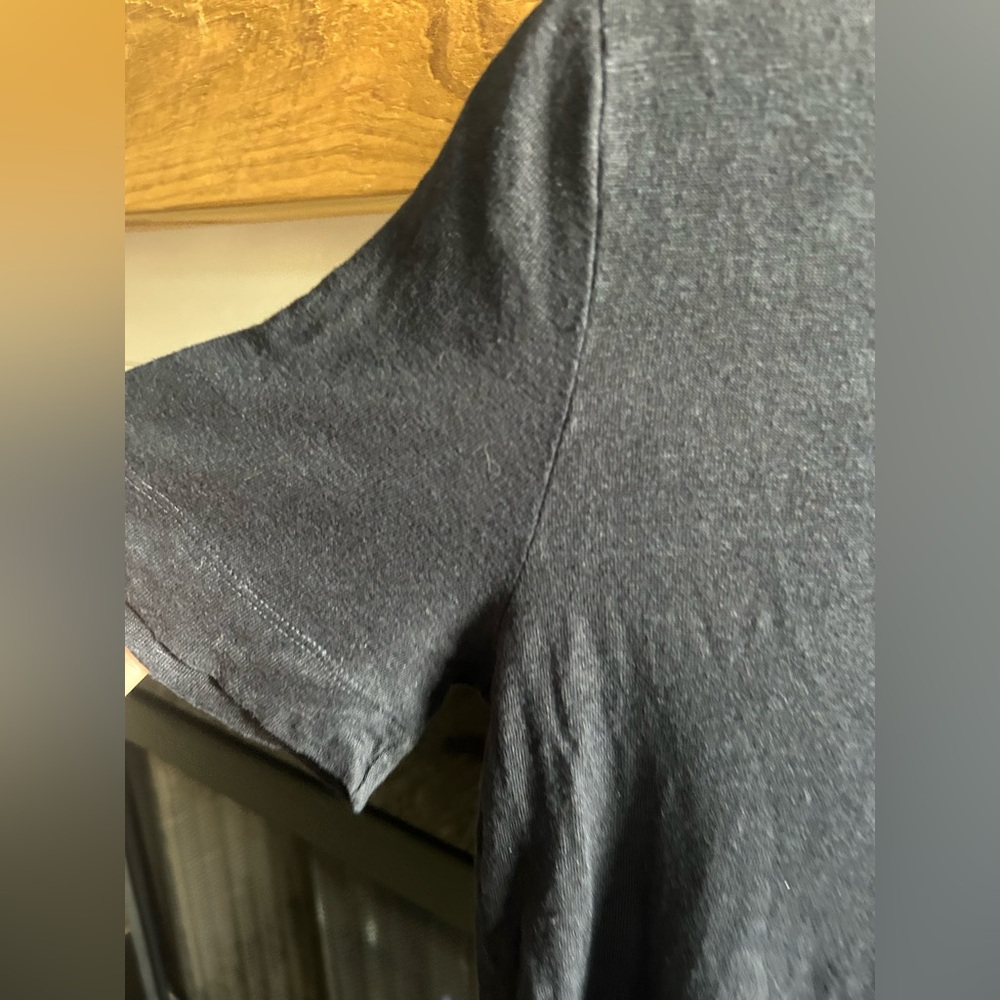 Claudie Pierlot Linen Paris Graphic Tee French Girl Euro Capsule Boxy T-Shirt M - Picture 5 of 11